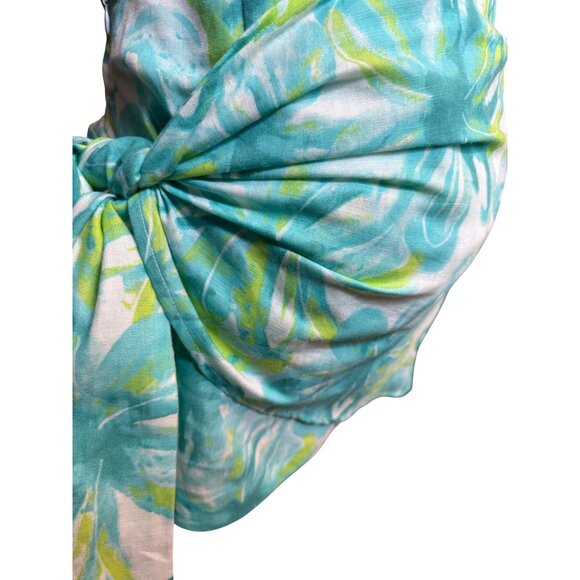 2/$30 NWT Zara Medium Tropical Print Sarong Wrap Mini Skirt - Picture 10 of 11